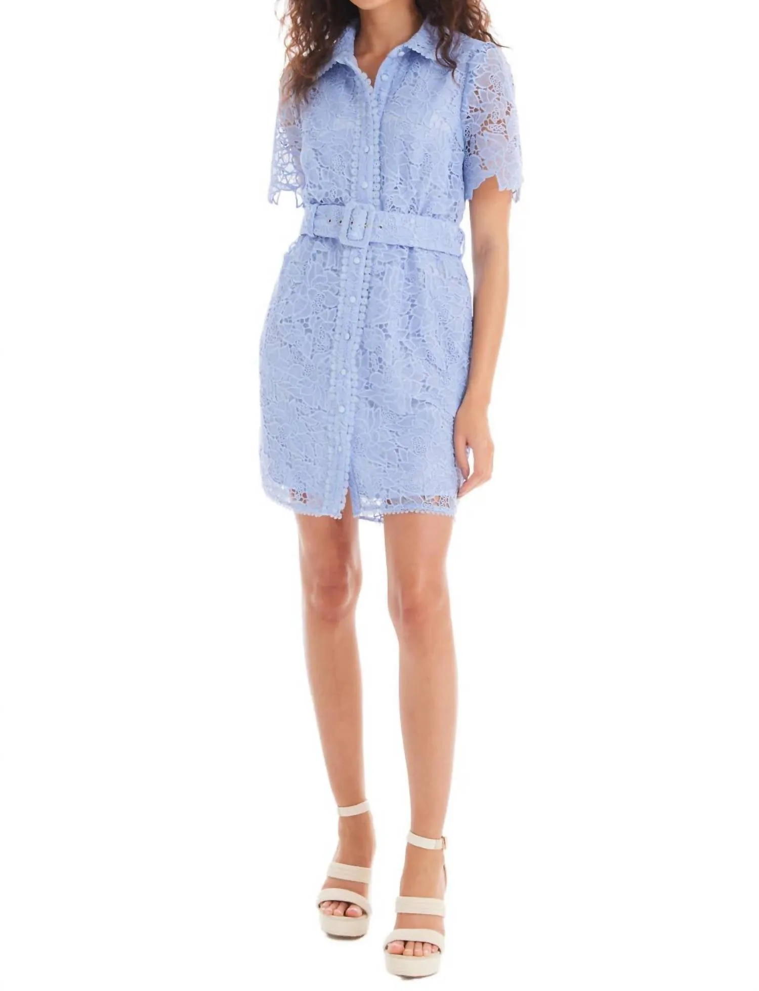 Allison New York - Ruthie Short Sleeve Shirt Dress
