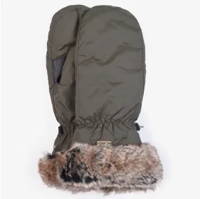 Barbour Primrose Waterproof Mitts in Olive