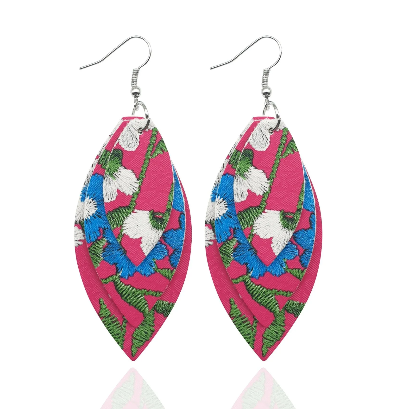 Casual Style Leather Earrings