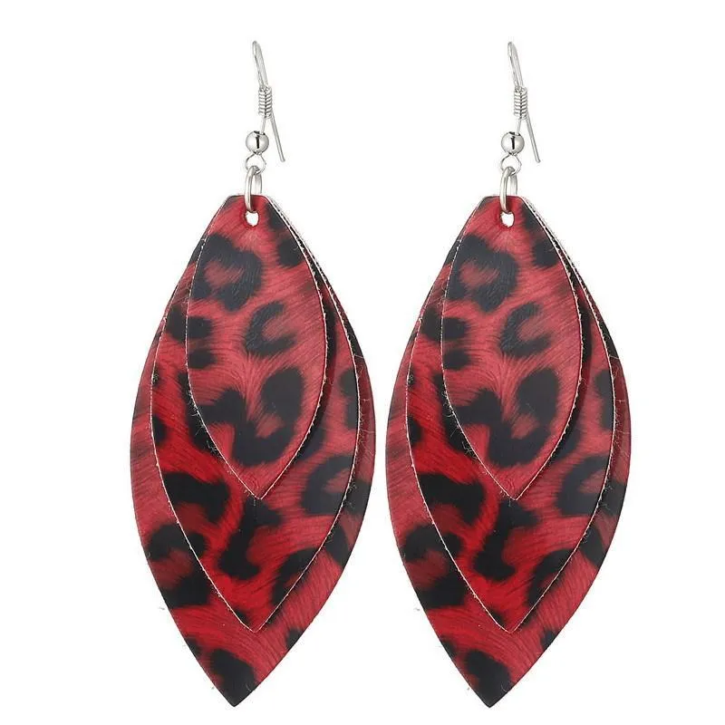 Casual Style Leather Earrings