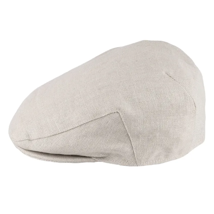 Failsworth Irish Linen Flat Cap - Natural