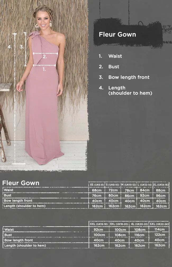Fleur Gown - Cashmere Blue