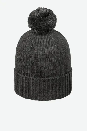 RIBBED CUFF POM BEANIE